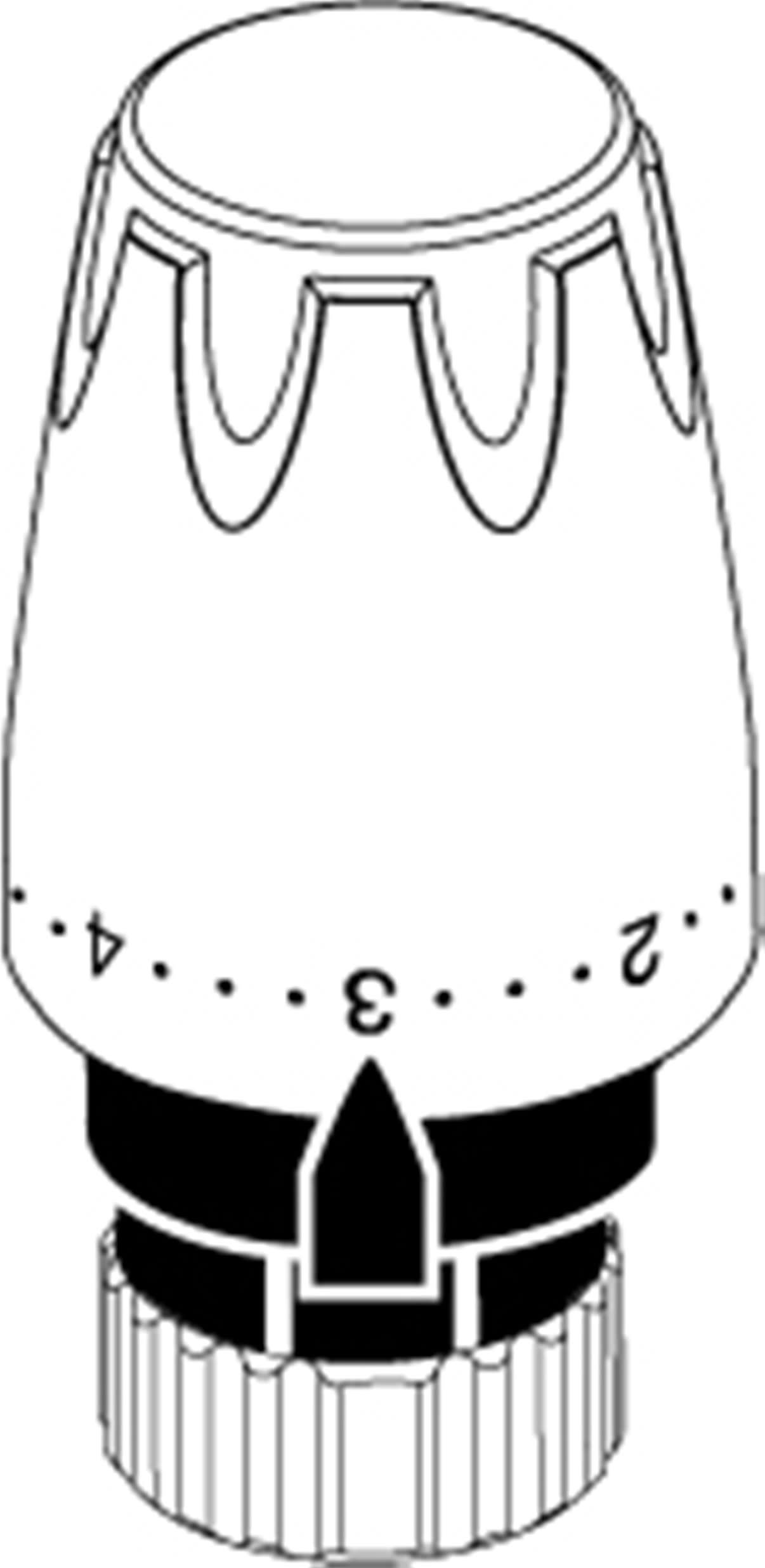 IMI Pneumatex Rumstermostat Elektrisk 6-21°C - Vit - RSK 4809250