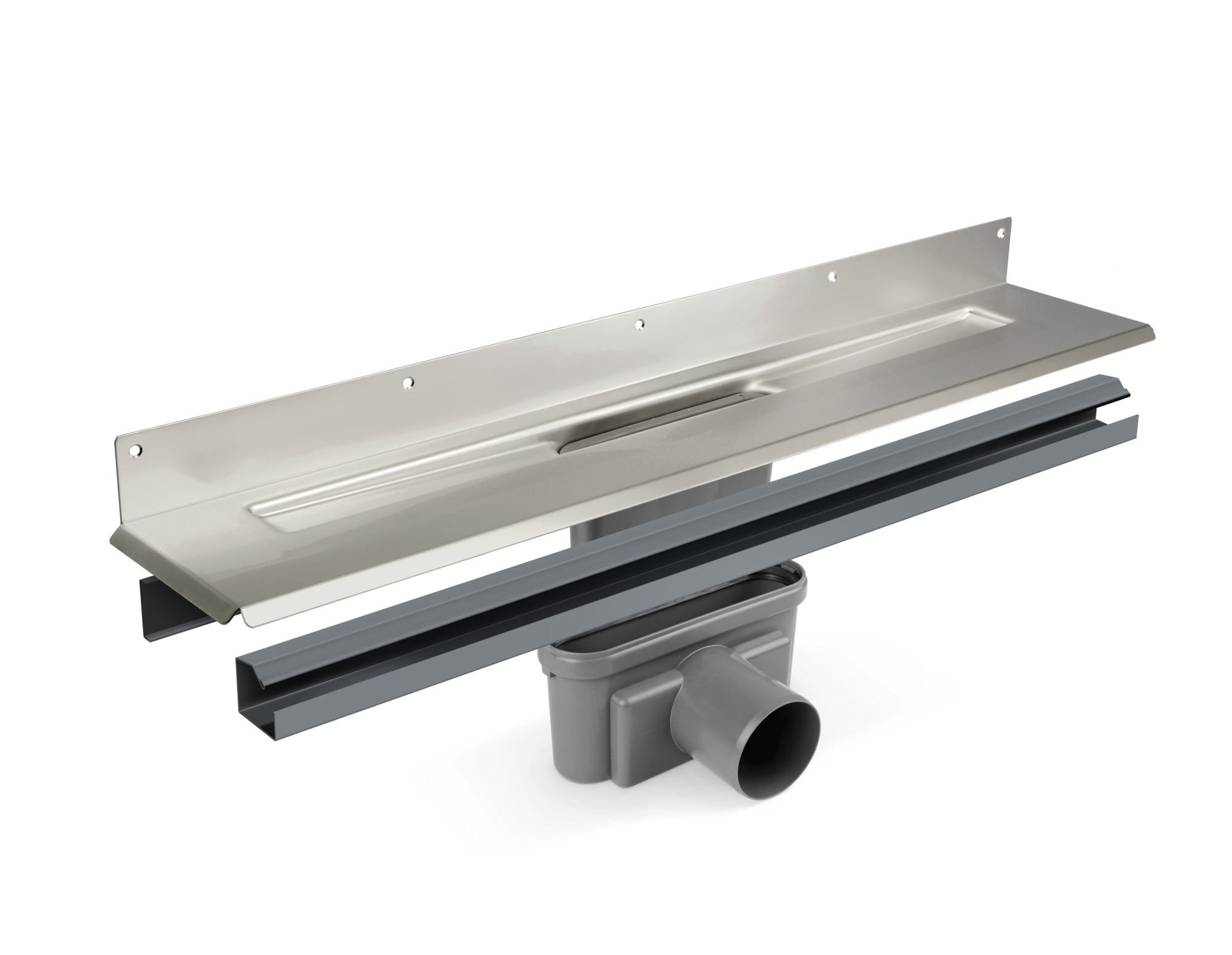 Unidrain Golvränna Rostfri 75mm - Grundpaket 1004.0900 - RSK 7123017