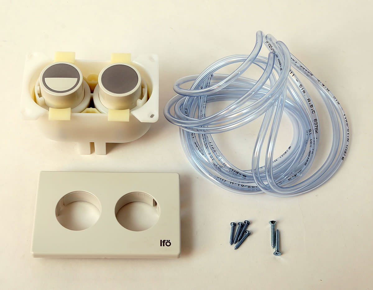 Ifö 96570 Vit Tryckknapp Inbyggnadscistern - WC-Spolplatta - RSK 7926843