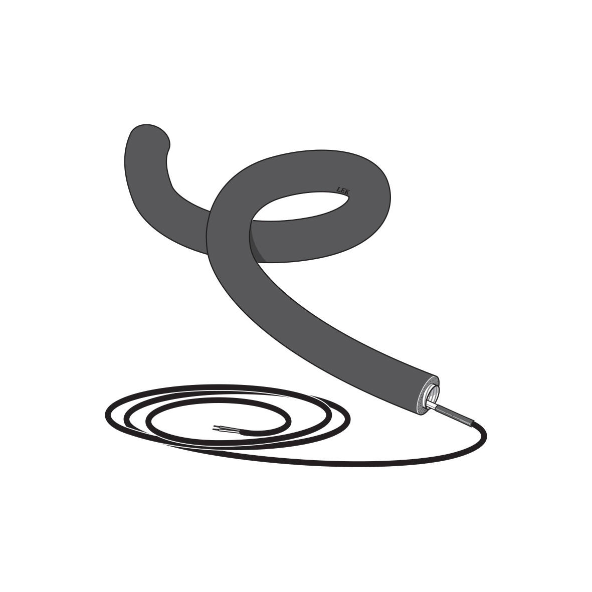 NIBE Kondensvattenrör 1m Grå/Svart 15W - Uteluftsvärmepump - RSK 6212598