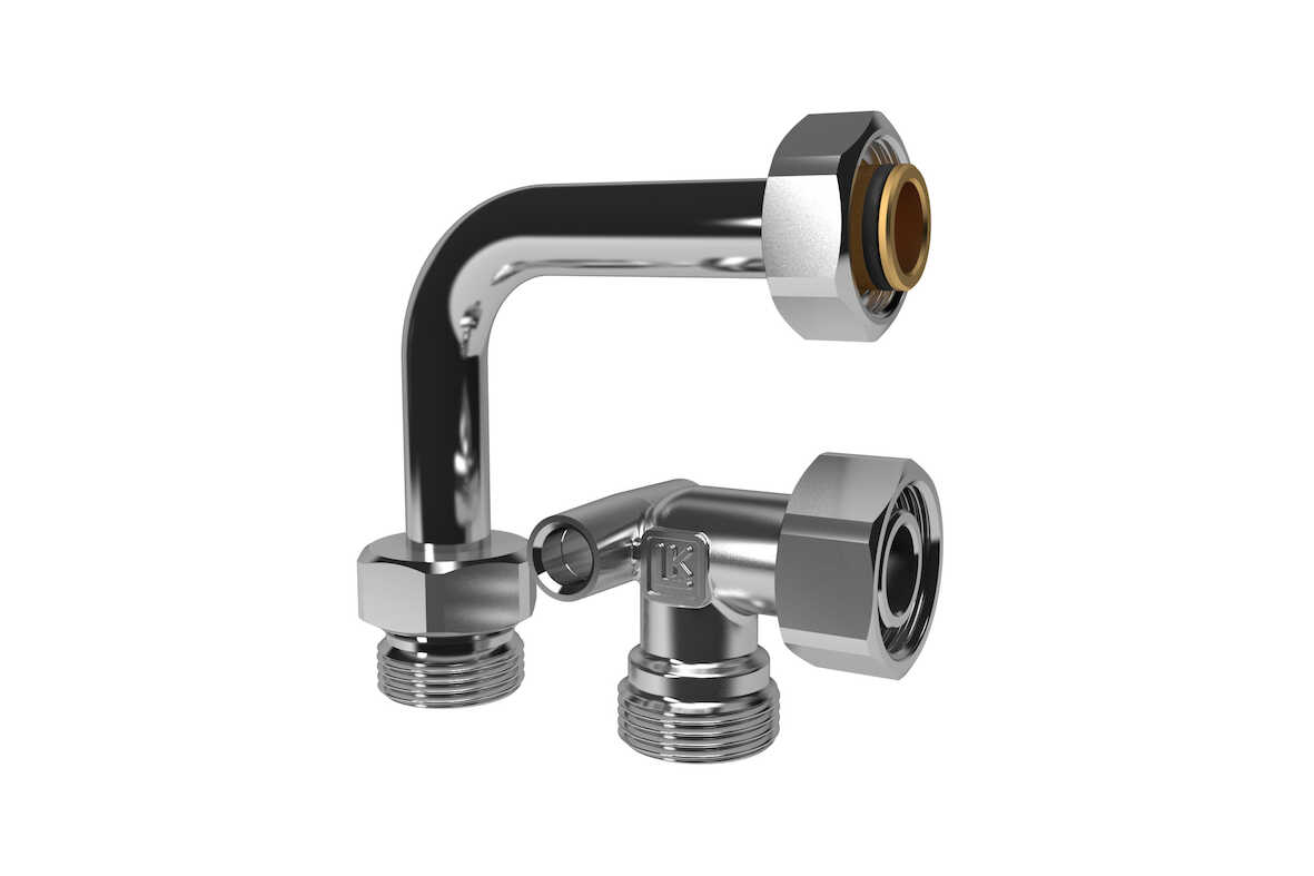 LK Vinkelrör M60n G20 100x100x40 mm Rostfritt - 6 bar - RSK 2435223