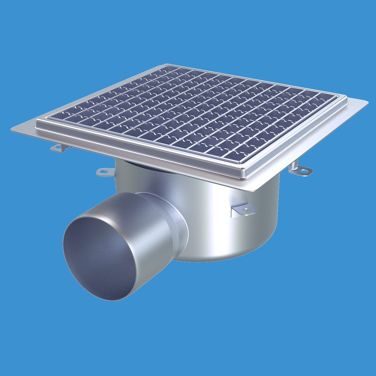 FURO Golvbrunn 105 Syrafast 273x273mm Ø110mm Sidoutlopp - RSK 7115009