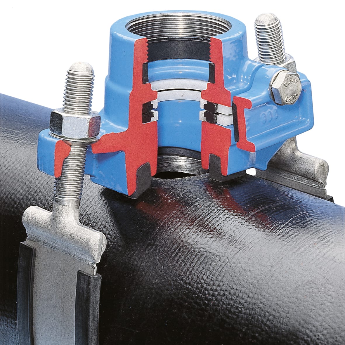 Industri Belos AB Anborrningsbygel 100xR50 Hawle 3800 - Segjärn, Rostfritt Stål - RSK 1038116