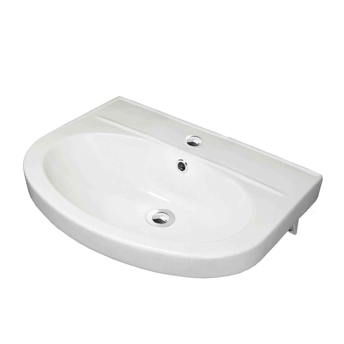 NGL Tvättställ 560x430mm Vit Porslin - Easy-Clean - RSK 7489151