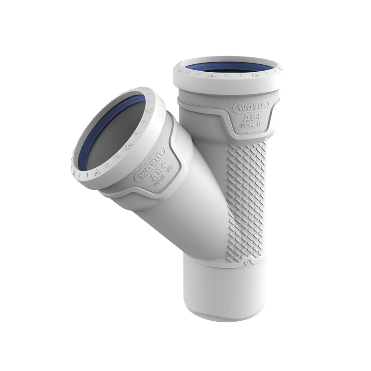 AS+ 75/75 X 45° Grenrör PVC RSK 2749803