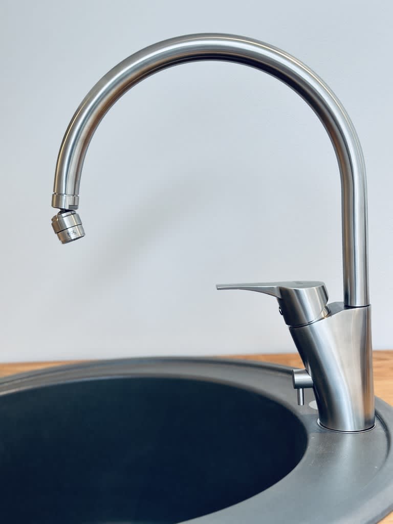 NGL R838 Köksblandare 35mm Rostfritt - Diskmaskinsavstängning