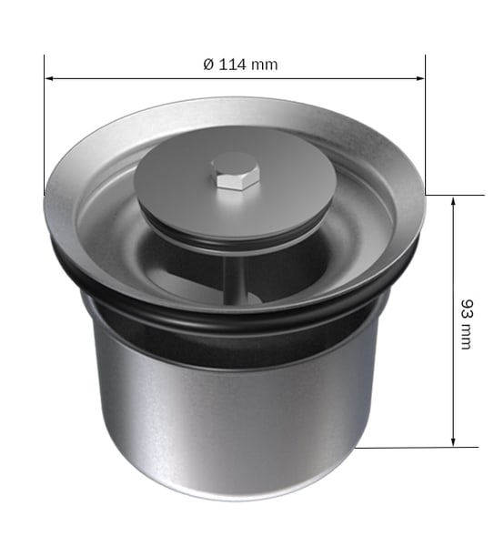 Furo 126VA2 Vattenlås, avstängningsbart