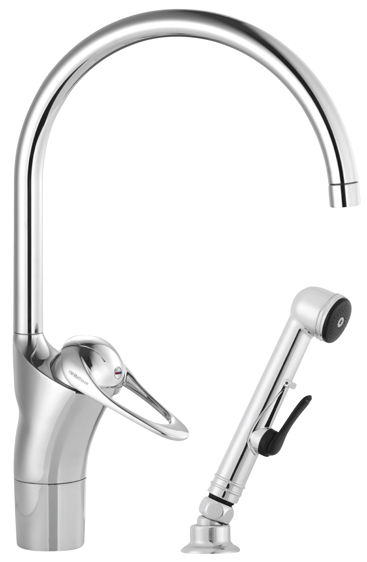 FM Mattsson 9000E II Köksblandare med Självstängande Handdusch - Kallstart & Eco Flow - RSK 8308881