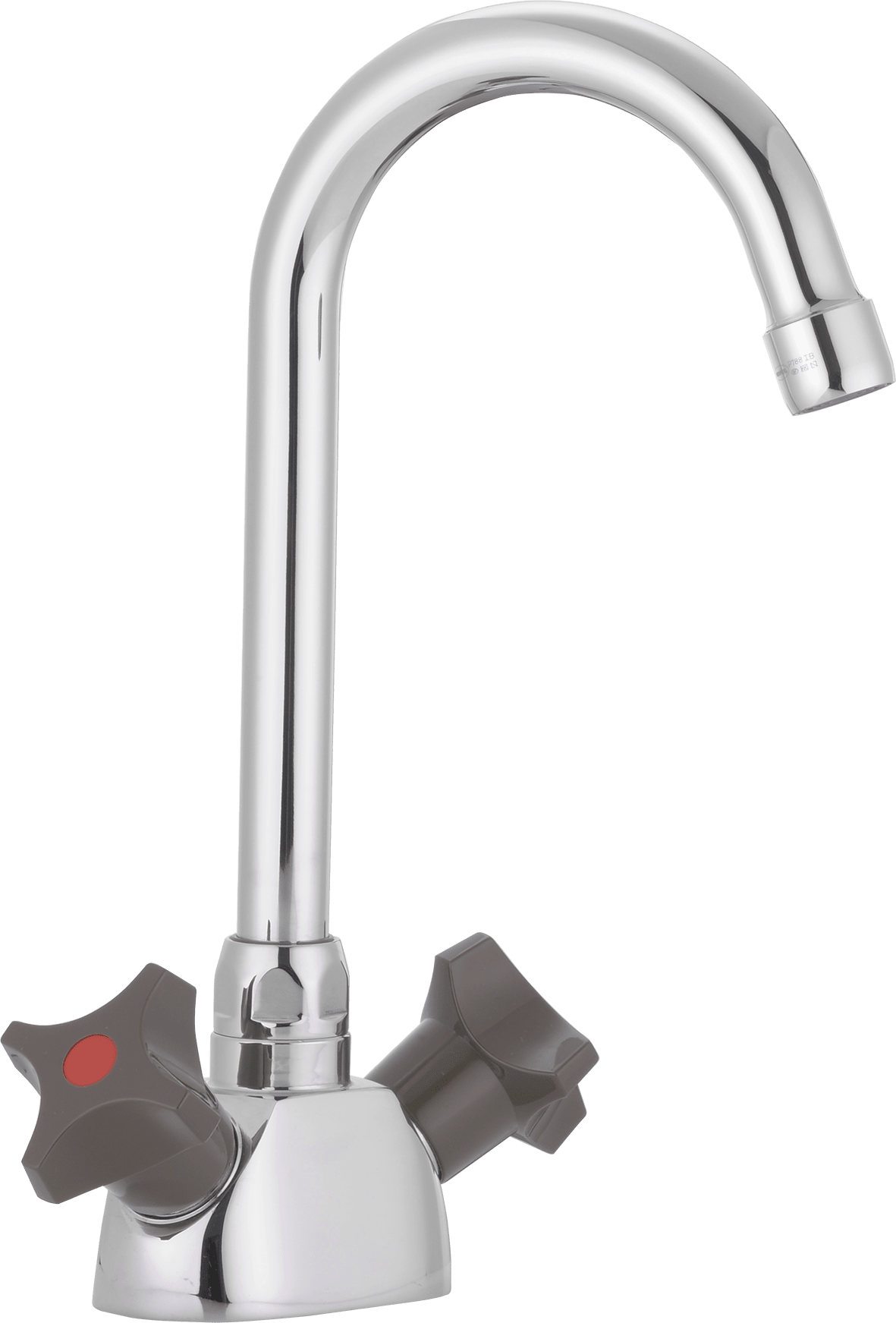 Tvättränneblandare FM Mattsson 2-grepps med hög pip och Soft PEX-rör