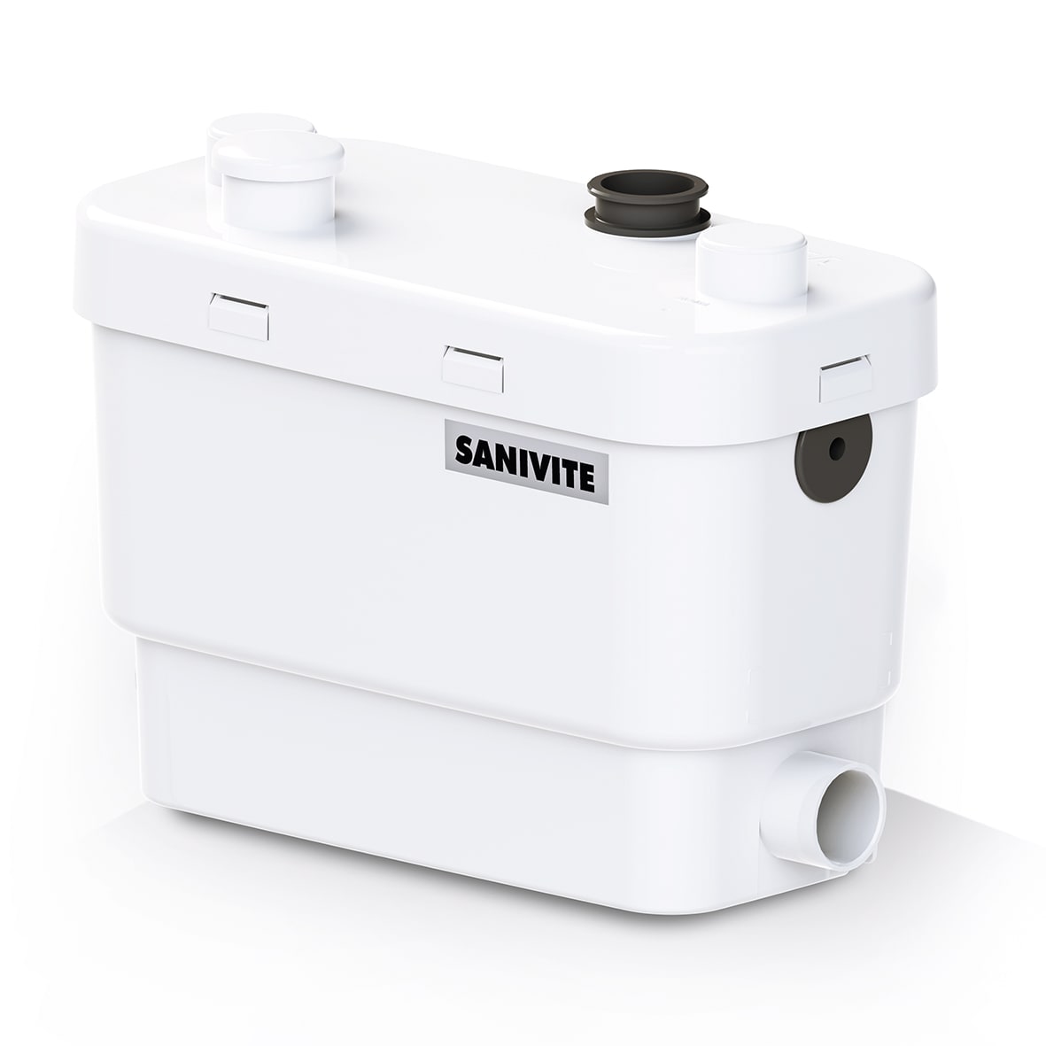 SANIFLO SANIVITE + BDT-pump för gråvatten - 400W, 4 inloppsanslutningar, vit