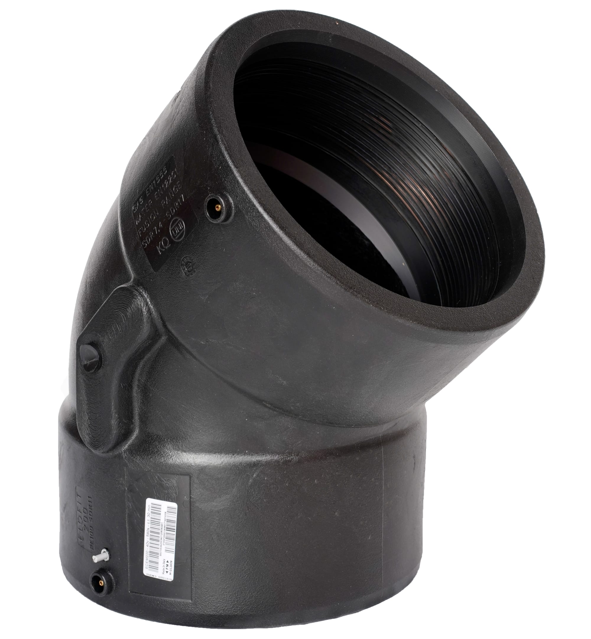 Elofit ECEM Elsvetsböj d90mm 45° för PE-rör SDR 7.4 - 17.6