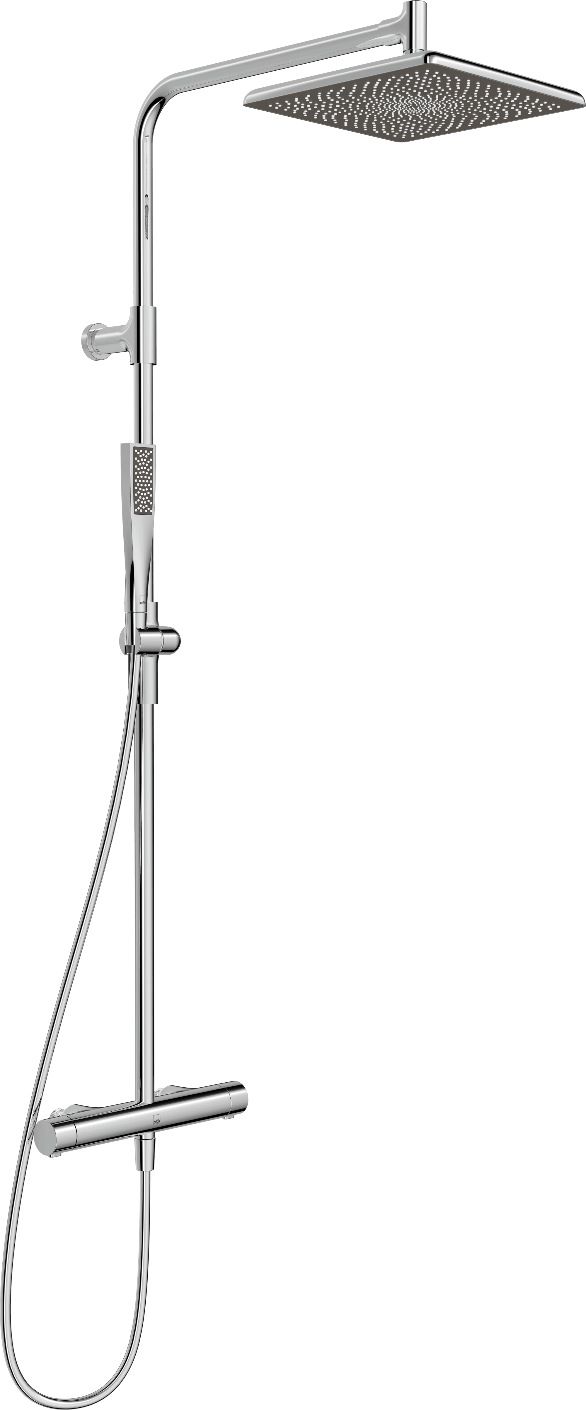 Oras Aurelia 4757 Duschsystem med termostat, takdusch och pinnhanddusch
