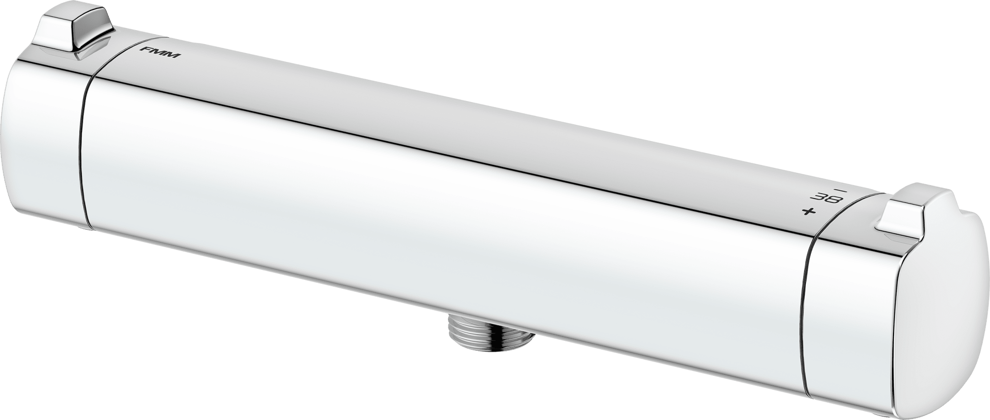 FM Mattsson Viskan Duschblandare 160 c/c med Utlopp Ned, Krom