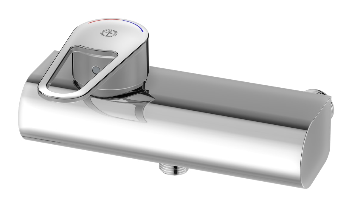 Duschblandare Nya Nautic - ettgrepp med duschanslutning nedåt, 160 c-c