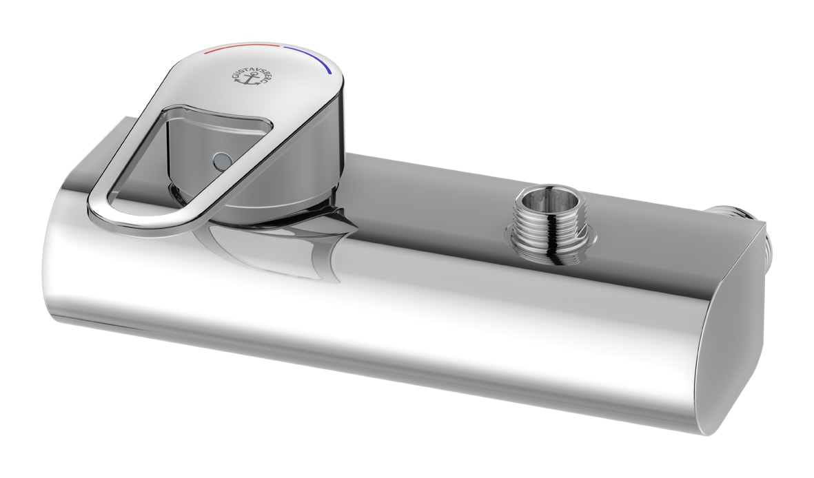 Duschblandare Nya Nautic - ettgrepp med uppåtgående duschanslutning 160 c-c