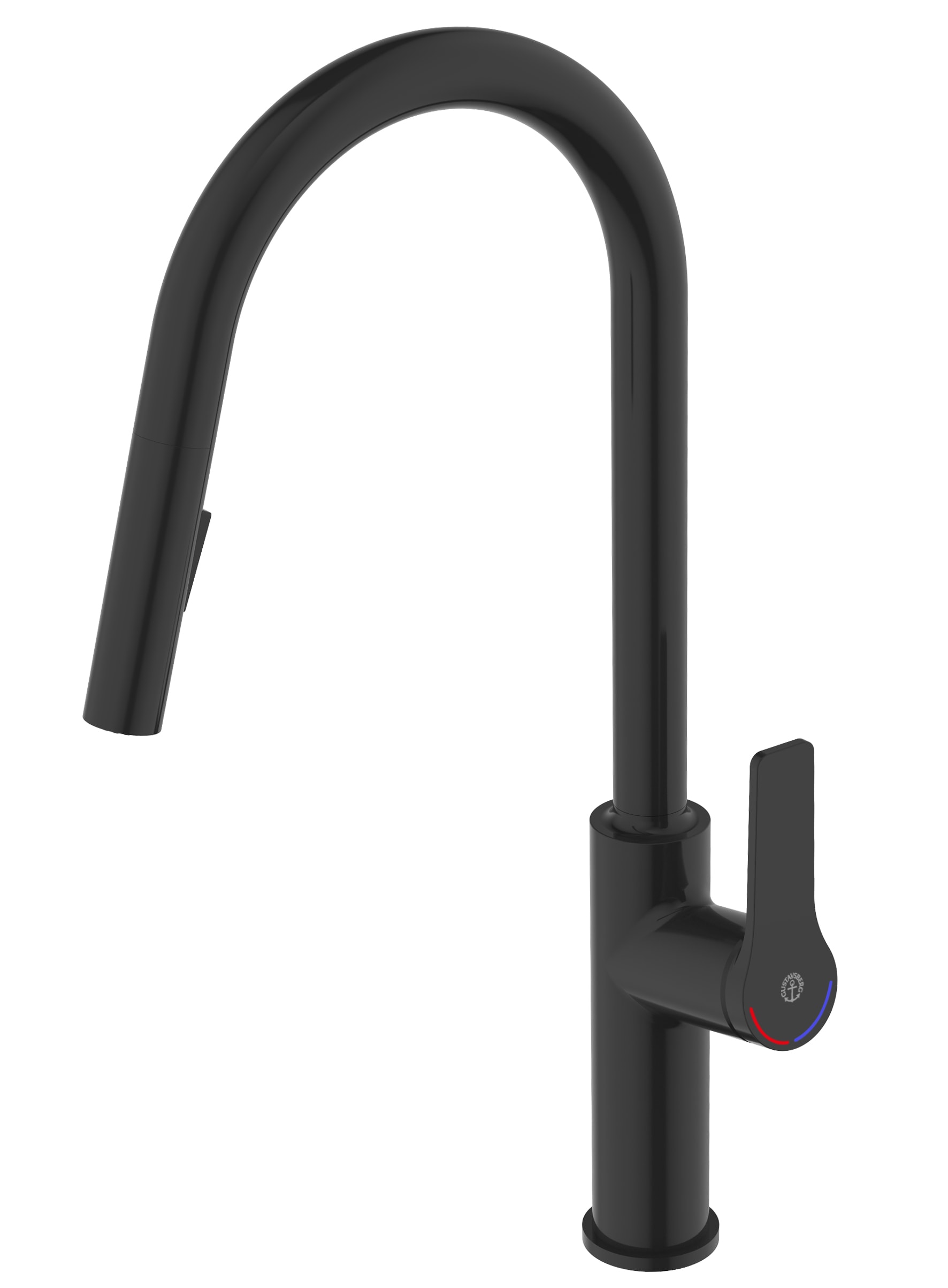 Köksblandare Epic - Utdragbar handdusch, Matt svart, Gustavsberg AB