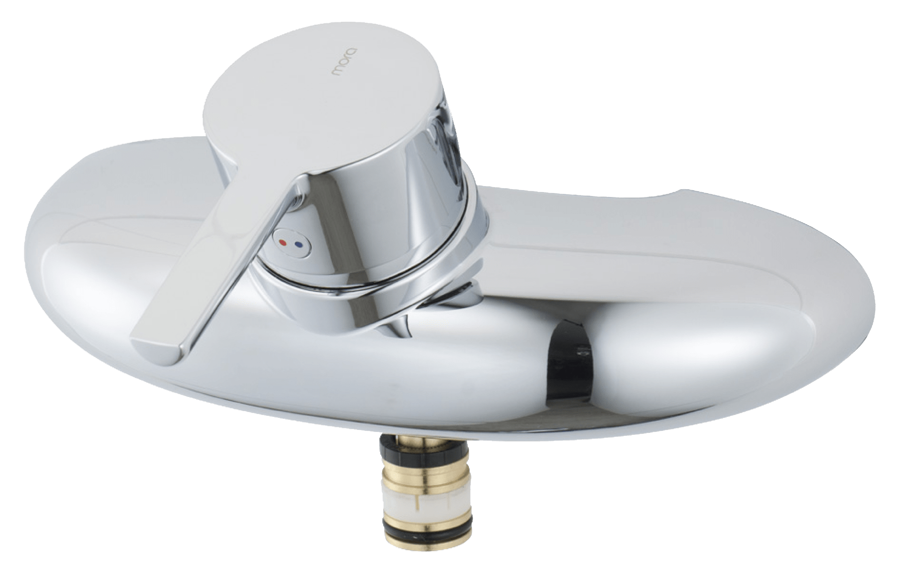 Mora MMIX W5 köks- och tvättställsblandare, förkromad, 1-grepps, väggmontage