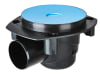Vieser Golvbrunn DN75 1,6 l/s Horisontell PP - Effektiv Dränering - RSK 7110804