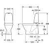 Gustavsberg Nautic 1500 WC-stol med Hygienic Flush, dolt S-lås, enkelspolning 4L bild 4