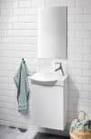 Alterna Isabella Kommodset 45 cm Vit med tvättställ och vänsterhängd dörr