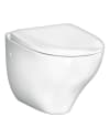 Gustavsberg Nautic vägg-wc — närbild porslinfinish vit