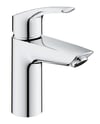 GROHE Eurosmart tvättställsblandare — framifrån med 1-grepps design i krom