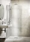 Alterna Lusso Extra Svängd Duschdörr 80cm Klar glas. RSK 7329230