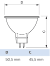 LED spot Master Value 12V 5,8W 927 36° GU5.3 Philips – detalj