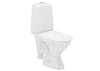 Ifö Spira 6270 WC-stol — framifrån med vit färg och mjuksits, RSK 7811037