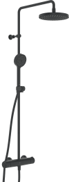 Takduschset NOVA RAIN, MATT SVART, 160CC, THM ORAS RSK 8283237, RSK 8283237