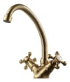 Tapwell Classic VLV077 Tvättställsblandare Antikbrons med Lyftventil