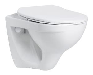 IDO Trevi Vägghängd Rimless Toalett - Mjuk Slow-Close Sits | Badrum Vägghängd toalett | RSK 7789251