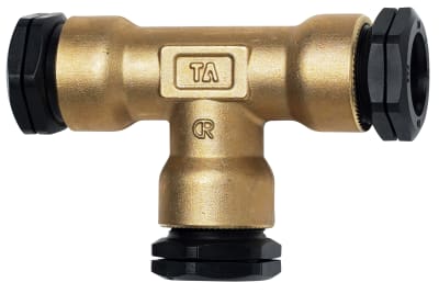 PEM koppling IMI Pneumatex T-koppling 50mm Mässing/Svart PN16 - För Dricksvatten - RSK 2436061