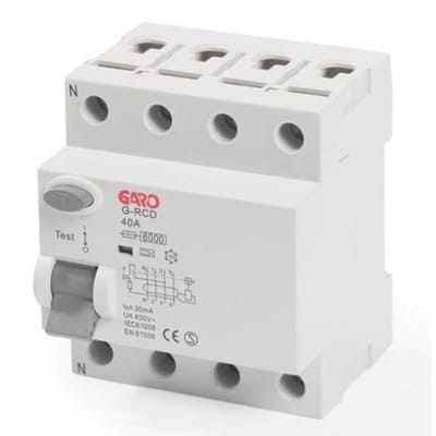 GARO Jordfelsbrytare 40A/30mA 4P - Säker Elinstallation - E2163146
