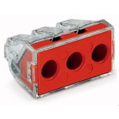 WAGO TOPPKLÄMMA  733 3x6 mm² Röd 400V 24A - Semko-godkänd - 333520