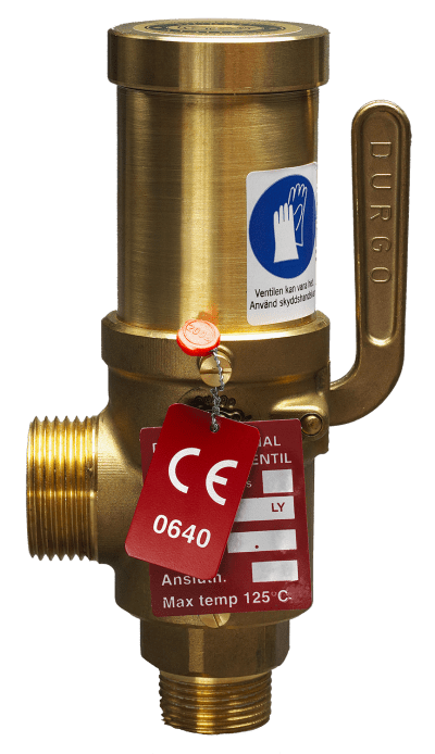 Durgo SV55 Säkerhetsventil DN20 0,40MPa Mässing - RSK 5002357
