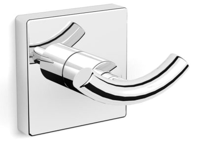 Alterna S-Line Dubbelkrok i Förkromad Mässing - Limbar Montagebricka, 60x50x60mm - RSK 8740079