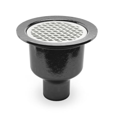 Purus Gjutjärns Golvbrunn 110 E 220 mm Svart - Ljudabsorberande - RSK 7102827