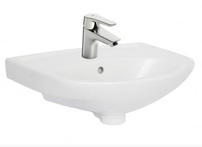 Tvättställ 48cm paket med Blandare Oras Swea Alterna Basic RSK 7601411