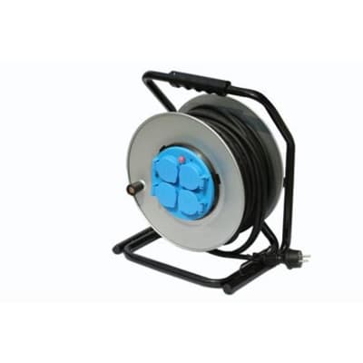 NOVIPRO Kabelvinda 25m 3x1,5mm² - 4 Uttag IP44 - Produktkod 330322