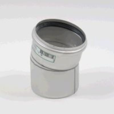 Blücher EuroPipe 125x15° Böj Rostfritt Stål EN1124-2 - RSK 1551170