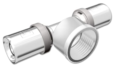LK T-koppling PressPex A75xG50 Mässing PN10 - Läckageindikator - RSK 1881542