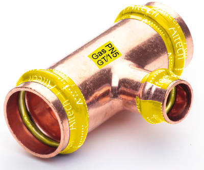 Altech T-rör 28x28x22 mm - Gasinstallation Prisolkopparrör - RSK 1760175