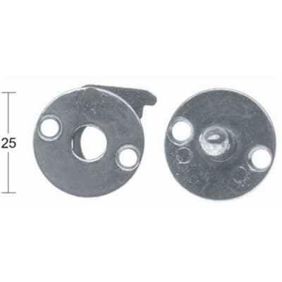 HABO Koppelhake 60mm 2-pack - Zinklegerad - Produktkod 911816