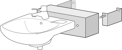 REBASE Vägghylla 600x200x217mm Vit - Förvaringslösning - RSK 7972501