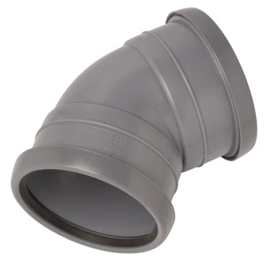 Nordic PP-Böj 110x45 mm med Muffar - Avlopp - RSK 2832055