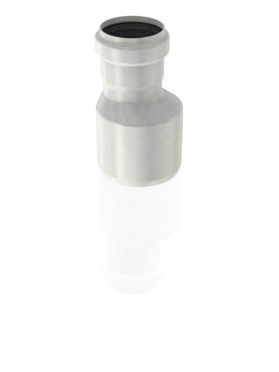 ACO Pipe Förminskning 200x160 mm av rostfritt stål med EPDM-tätning