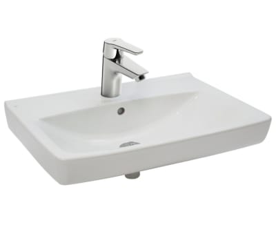 IFÖ Tvättställ paket 390x460 mm - med ORAS BISTA komplett blandare & Bottenventil