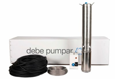 Debe | Djupbrunnspump 1,1 kW 3x400V | Kabel 100m | Komplett paket | RSK 5854433