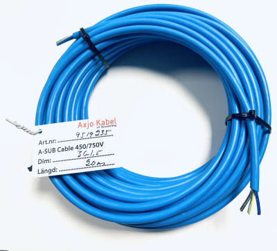 Kabel SQ H07RN-F 3x1.5mm² 20m för Grundfos SQ/SQE, AXJO KABEL
